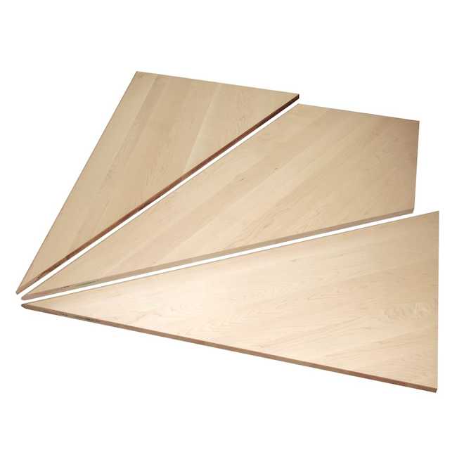 Premontex Zen Winder Set of Stairs in Unfinished Maple 11 1/2 x 42-in