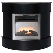 Foyer électrique Jasper, 750W/1 500W, noir