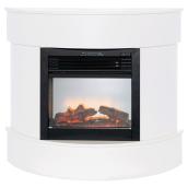 Foyer électrique Jasper, 750W/1 500W, blanc cassé