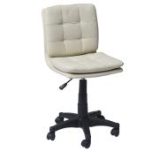 Chaise de bureau Dura, Atlanta, 17" x 19" x 35", blanc cassé