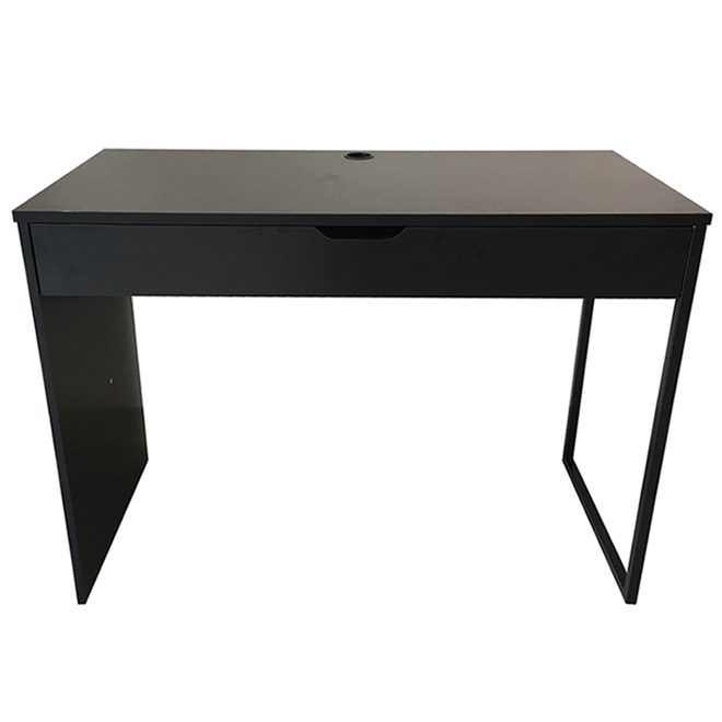 Dura Melamine Desk - 41.3-in x 19.6-in x 29.5-in - Black