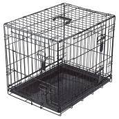 Cage grillagée à 2 portes pour chien, petit format