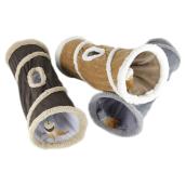 Tunnel « Cherches Moi » pour chat, couleurs assorties