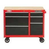 CRAFTSMAN Workbench - 6 Drawers - 41-in x 18-in x 34-in - Red and Black
