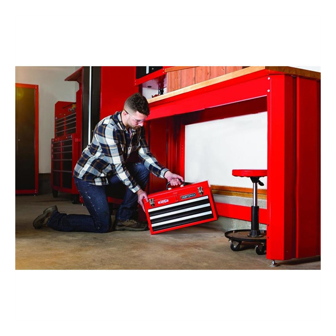 CRAFTSMAN Workbench with Butcher Block Top - 6-in - Red