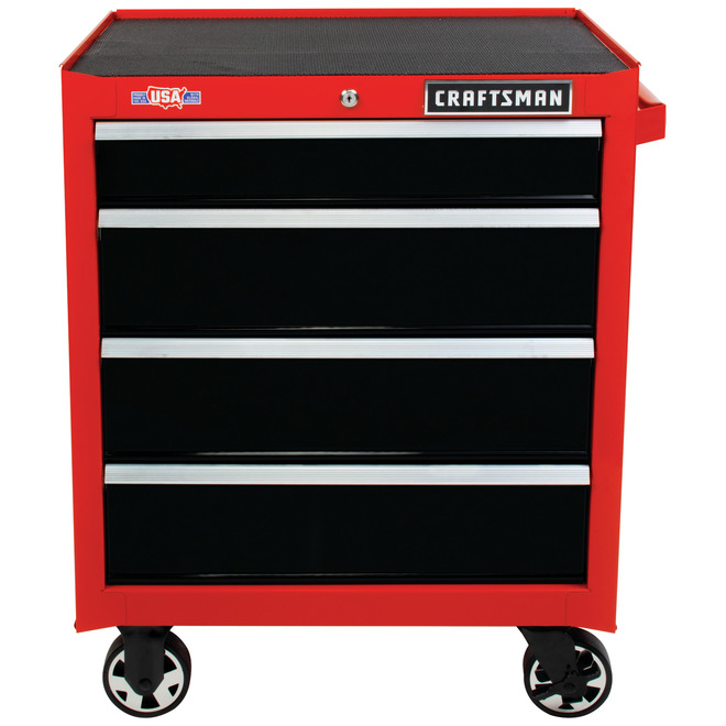 Craftsman 4-Drawer Mobile Tool Chest - 26-in - Red