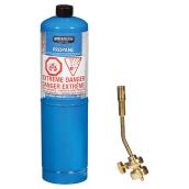 Chalumeau en laiton avec bombonne de propane 14,1 oz