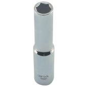 Unitool Deep Socket - Chrome Finish - Steel - 3/8-in Drive x 5/16-in W - 1 Per Pack