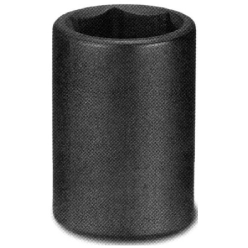 Unitool Regular Impact Socket - Black - Steel - 1/2-in Drive x 5/8-in W