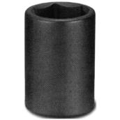 Unitool Regular Impact Socket - Black - Steel - 1/2-in Drive x 1 1/16-in W