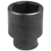 Unitool Regular Impact Socket - Black - Steel - 1/2-in Drive x 1 1/4-in W