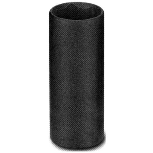 Unitool Deep Impact Socket - Black - Steel - 1/2-in Drive x 1-in W