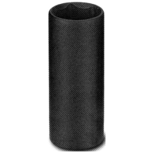 Unitool Deep Impact Socket - Black - Steel - 1/2-in Drive x 13/16-in W