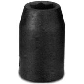 Unitool Regular Impact Socket - Black - Steel - 1/2-in Drive x 12-mm W