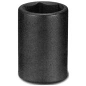 Unitool Regular Impact Socket - Black - Steel - 1/2-in Drive x 20-mm W