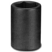 Unitool Regular Impact Socket - Black - Steel - 1/2-in Drive x 23-mm W