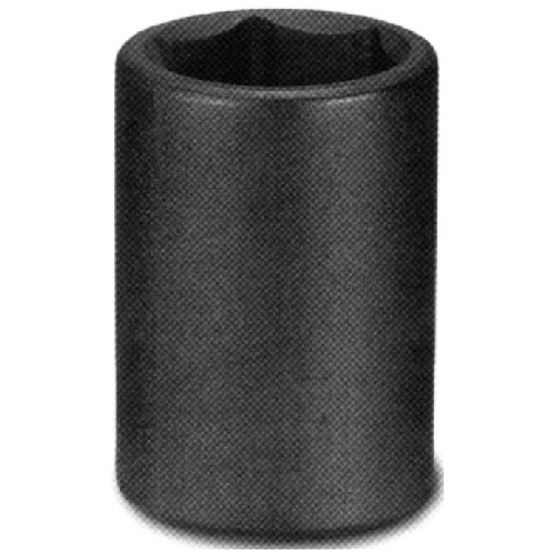 Unitool Regular Impact Socket - Black - Steel - 1/2-in Drive x 25-mm W