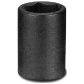 Unitool Regular Impact Socket - Black - Steel - 1/2-in Drive x 26-mm W