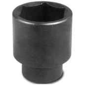 Douille à choc régulière Unitool, acier, noire, 1/2 po x 32 mm de large