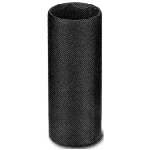 Unitool Deep Impact Socket - Black - Steel - 1/2-in Drive x 21-mm W
