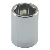 Unitool Regular Socket - Chrome Finish - Steel - 1/4-in Drive x 4-mm W - 1 Per Pack