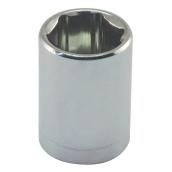 Unitool Regular Socket - Chrome Finish - Steel - 1/4-in Drive x 5-mm W - 1 Per Pack