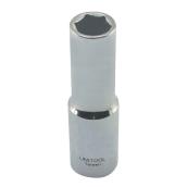 Unitool Deep Socket - Chrome Finish - Steel - 1/2-in Drive x 20-mm W - 1 Per Pack