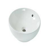 Vasque ronde Aquasource, 15", porcelaine vitrifiée, blanc