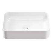 VALU+ LENA Bathroom Rectangular Sink Vessel - 14.2 x 19.7 x 4.7-in