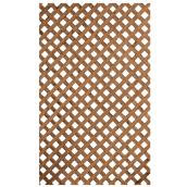Privacy Treated Wood Lattice - Brown - 4' x 8'