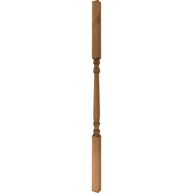 Marwood 1 7/16 x 36-in Brown Pressure Treated Wood Colonial Baluster