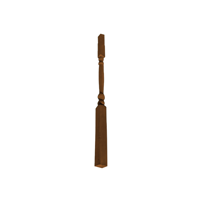 Treated Wood Colonial Spindle - Brown -2 1/4" x 1 3/8" x 36"