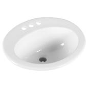 Lavabo encastré oval, 20