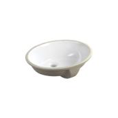 Abysse Undermount Bathroom Sink - Oval - White