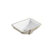 Bajo Undermount Bathroom Sink - Rectangular - White