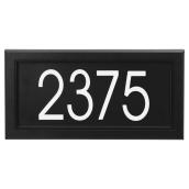 Pro-DF Address Plate - PVC - 15 1/2-in x 8-in - Black and White