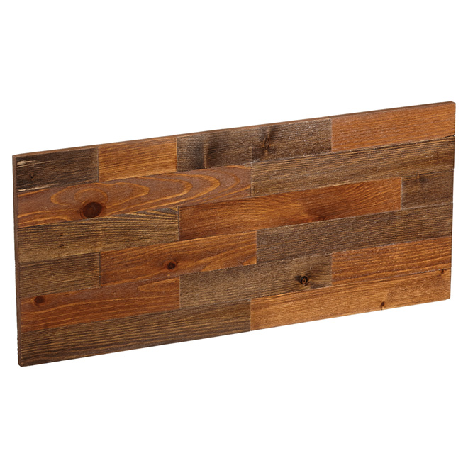 Pro-DF Address Plate -  Hemlock Wood Rustic - 16-in x 6 3/4-in