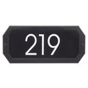 Pro-DF Address Plaque - Octogonal - 11.5-in x 5-in - Black
