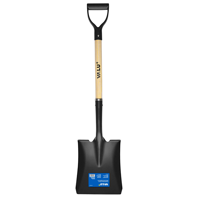 VALU+ 9.45 x 39-in D Handle Cast-Iron/Wood Square Shovel