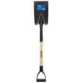 VALU+ 7.08 x 39-in D Handle Cast-Iron/Wood Spade Shovel