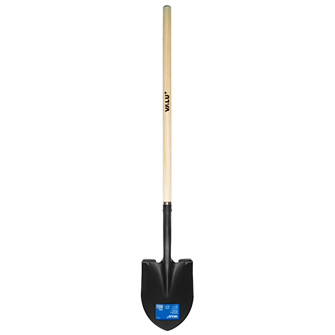 VALU+ 8.3 x 54.3-in Long Handle Cast-Iron/Wood Round Shovel