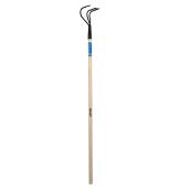 Cultivateur à 3 dents d'acier VALU+ et long manche en bois 5 x 57 po