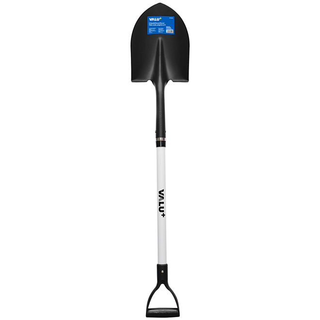 VALU+ 8.5 x 45-in D Handle Cast-Iron/Fibreglass Round Shovel