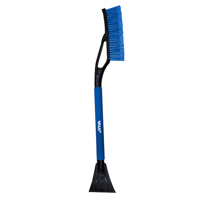 VALU+ Snow Brush and Ice Scraper with Ergonomic Handle - 18-in