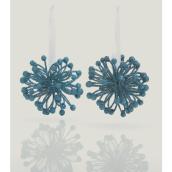 Holiday Living - Starburst Ornaments - Foam/Plastic - 4-in - 2/Pack - Blue