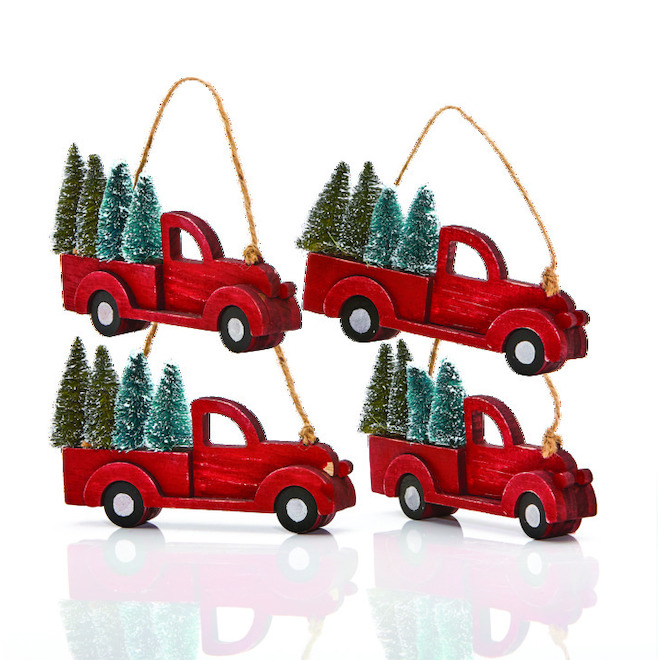 Christmas Tree Truck Ornament