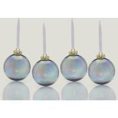 Holiday Living Christmas Ball Ornaments - Chill Factor - Plastic - Iridescent - 4/Pack