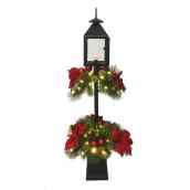 Lanterne décorée et illuminée Holiday Living, DEL/C9, 4 pi, noir