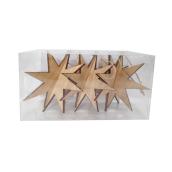 Holiday Living 3 Pieces per Pack Brown Stars
