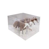 Holiday Living 3-Pack Brown-White 3D Fox Ornaments Set